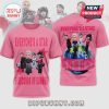 Pink tee w/ 5 Seconds of Summer 'Everyone's A Star' graphic. Cartoon style tour design!
