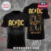 Black t-shirt with AC/DC Sin City design featuring the band's name and a playing card with Angus Young.!