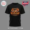 Black tee: AC/DC 53rd Anniversary Est 1973, 1973-2026 High Voltage Rock & Roll design. Flame graphic!