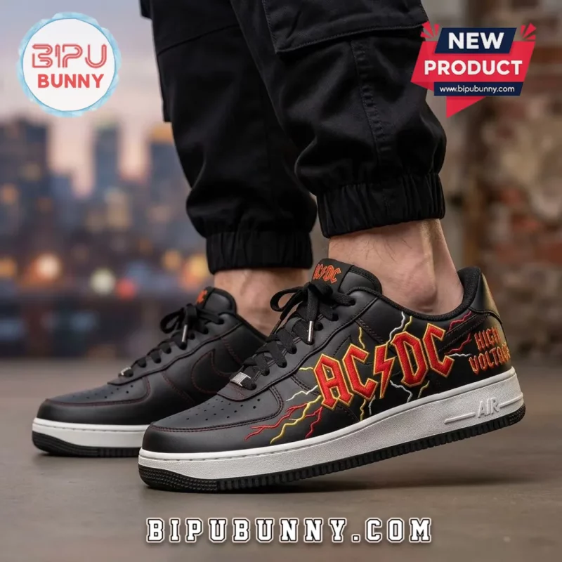 AC/DC Heavy Metal Band High Voltage Custom Lightning Air Force 1 ...