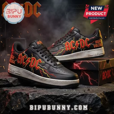 AC/DC Heavy Metal Band High Voltage Custom Lightning Air Force 1