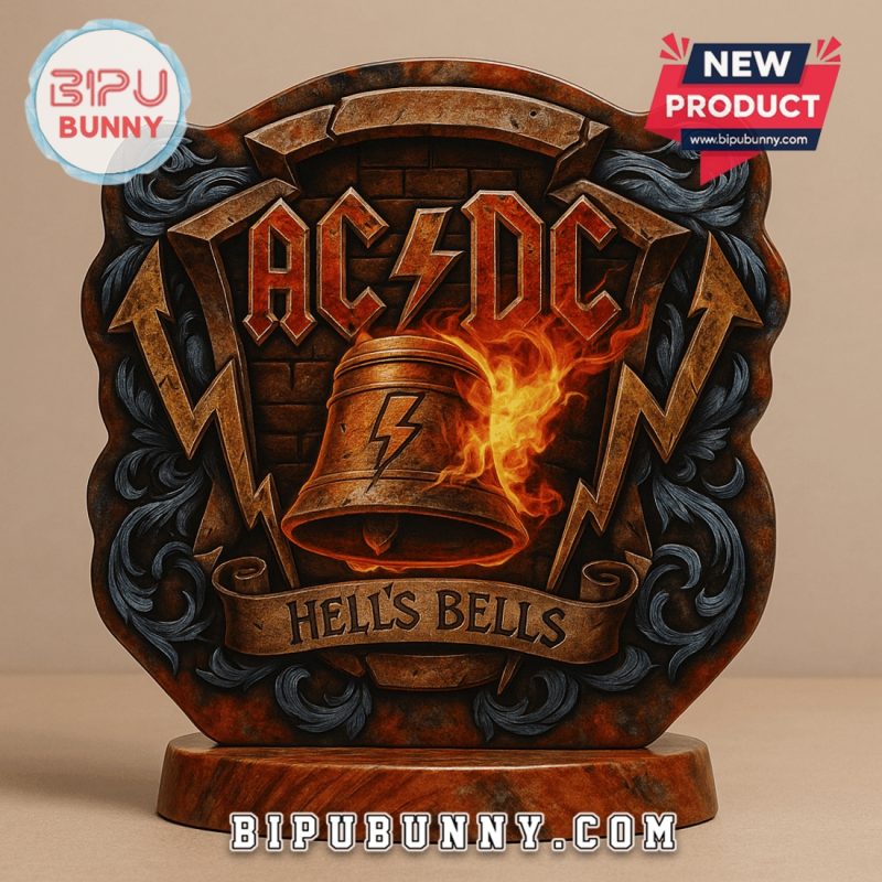 ACDC Hell’s Bells 3D Rock Band Music Artwork Decorative Statue