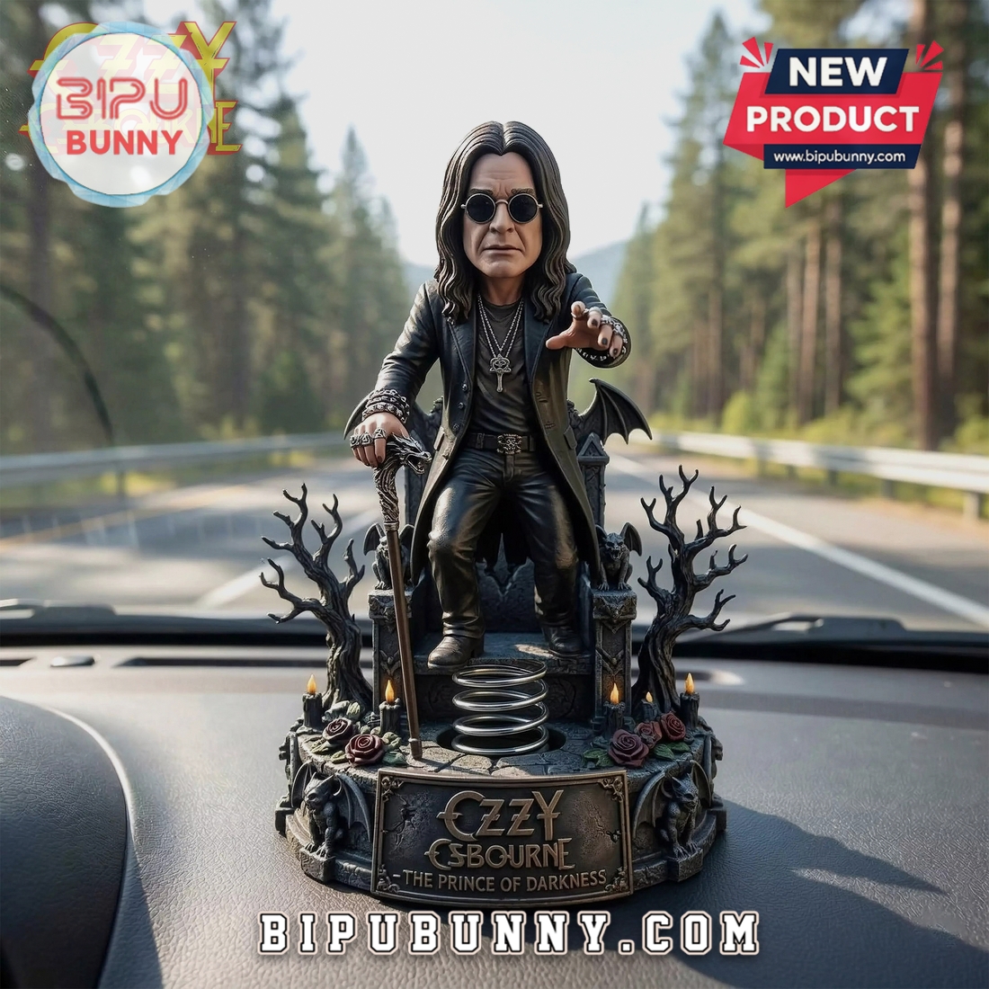 Ozzy Osbourne The Prince of Darkness 3D Premium Wall Decor Statue Ozzy Osbourne The Prince of Darkness 3D Premium Wall Decor Statue
