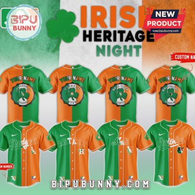 All Team MLB Irish Heritage Night Baseball Jersey Limited Edition