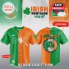 Green/Orange Los Angeles Dodgers Irish Heritage Night jersey! Text: Irish Heritage Night, Dodgers, Your Name, Custom Number!