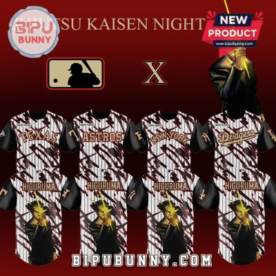 All Team MLB Jujutsu Kaisen Night Baseball Jersey