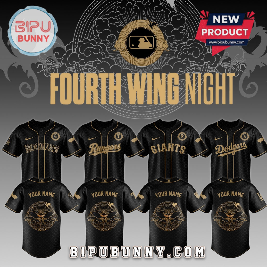 All Team MLB x Fourth Wing Personalized Baseball Jersey All Team MLB x Fourth Wing Personalized Baseball Jersey