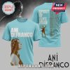 Teal Ani DiFranco tee: tour dates, Spirit of Love, woman's profile art! Retro vibe!