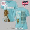 Blue tee: Ani DiFranco, Spirit of Love Tour dates. Retro design!