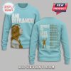 Light blue Ani DiFranco sweatshirt. Features tour dates and the words: Ani DiFranco, Spirit of Love Tour!