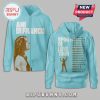 Light blue hoodie; Ani DiFranco text, tour dates. Indie/retro design!