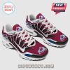 Maroon sneakers with Colorado Avalanche hockey theme! Features team logo and custom 'Your Name' text!
