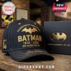 Black cap with gold embroidery. Design features Batman 87th anniversary 1939-2026.!