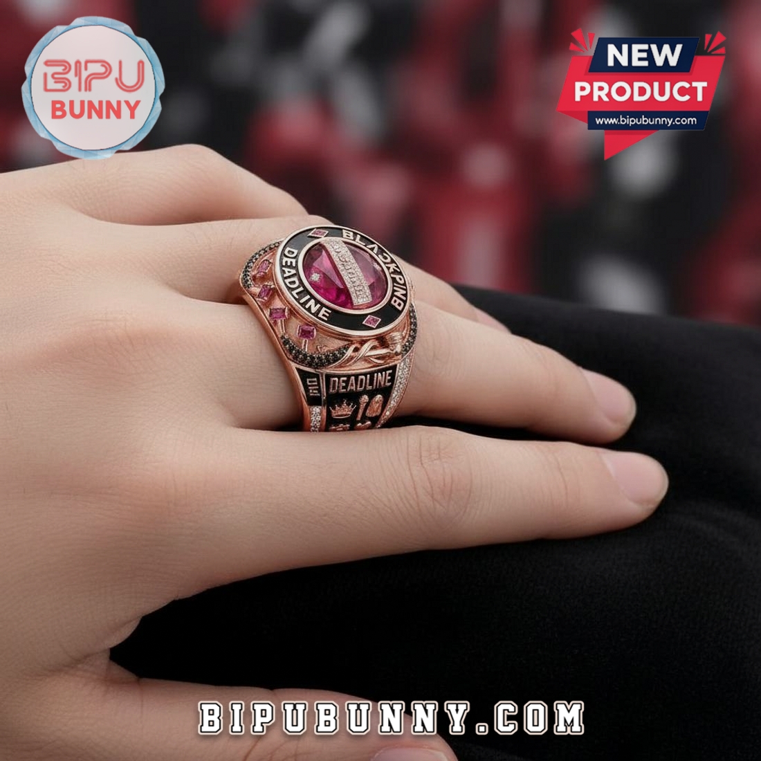 Blackpink Deadline Limited Edition Band Fashion Ring Blackpink Deadline Limited Edition Band Fashion Ring