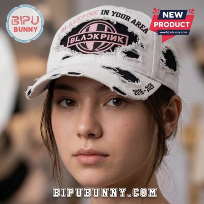 BLACKPINK In Your Area K-Pop Fandom Distressed Fashion Baseball Cap