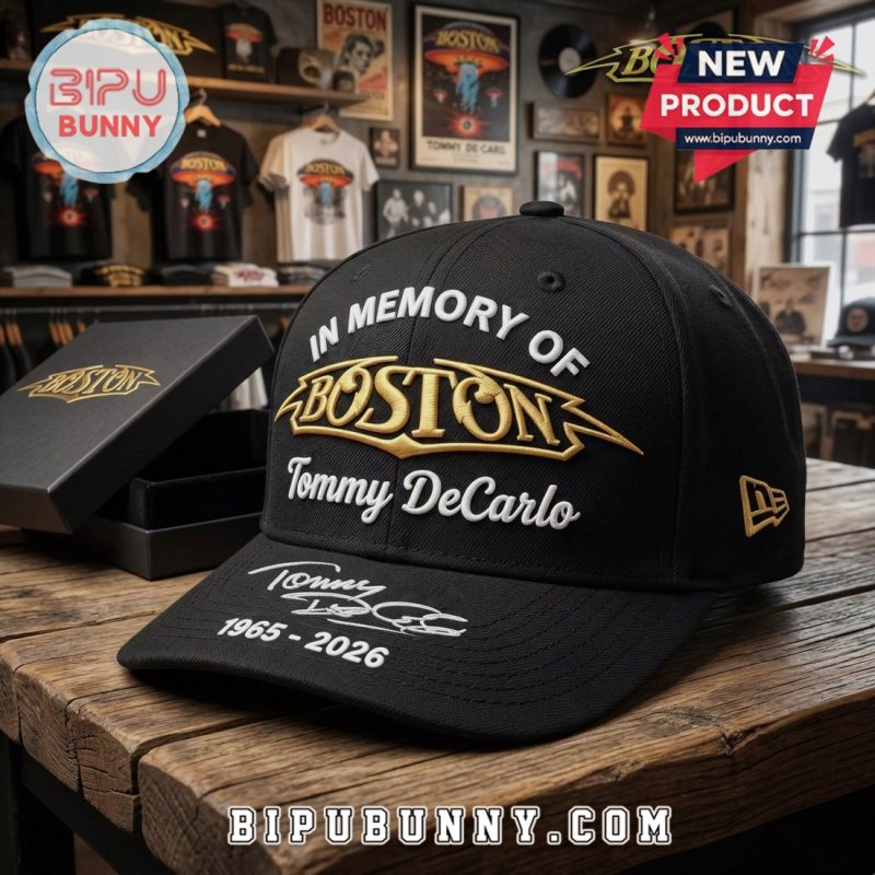 Boston Band Tommy DeCarlo Memorial Premium Embroidered Baseball Cap