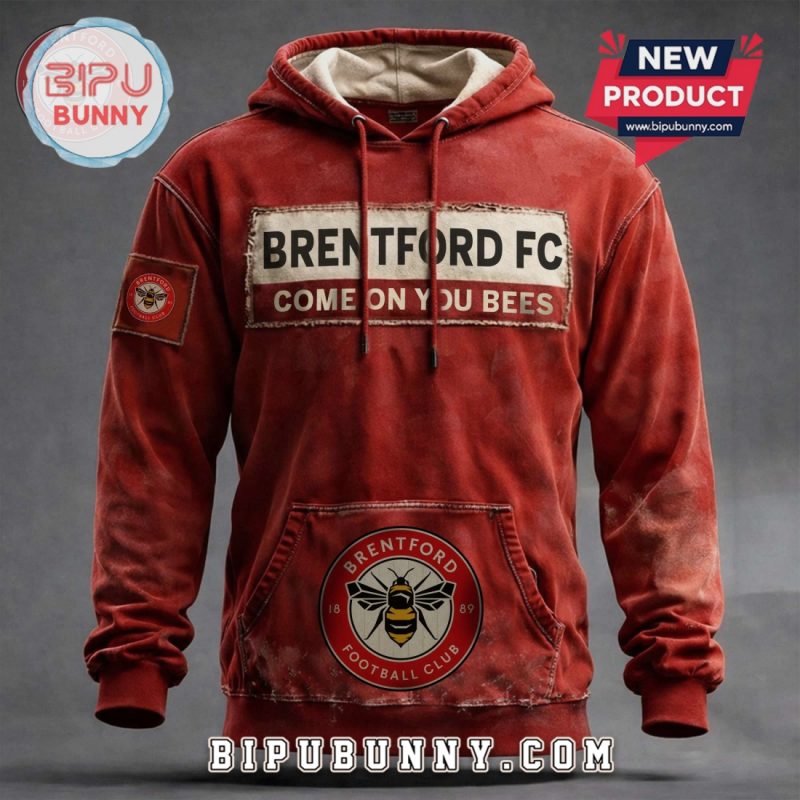 Brentford Football Club Fan Apparel Premium Quality Graphic Hoodie