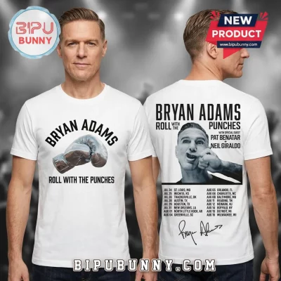 Bryan Adams Roll With The Punches Concert Tour Graphic T-Shirt