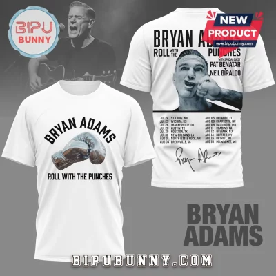 Bryan Adams Roll With The Punches Concert Tour Graphic T-Shirt