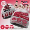 White beanie with red 'BTS WORLD TOUR ARIRANG' text! Names: RM, Jin, Suga, J-Hope, Jimin, Jung Kook!