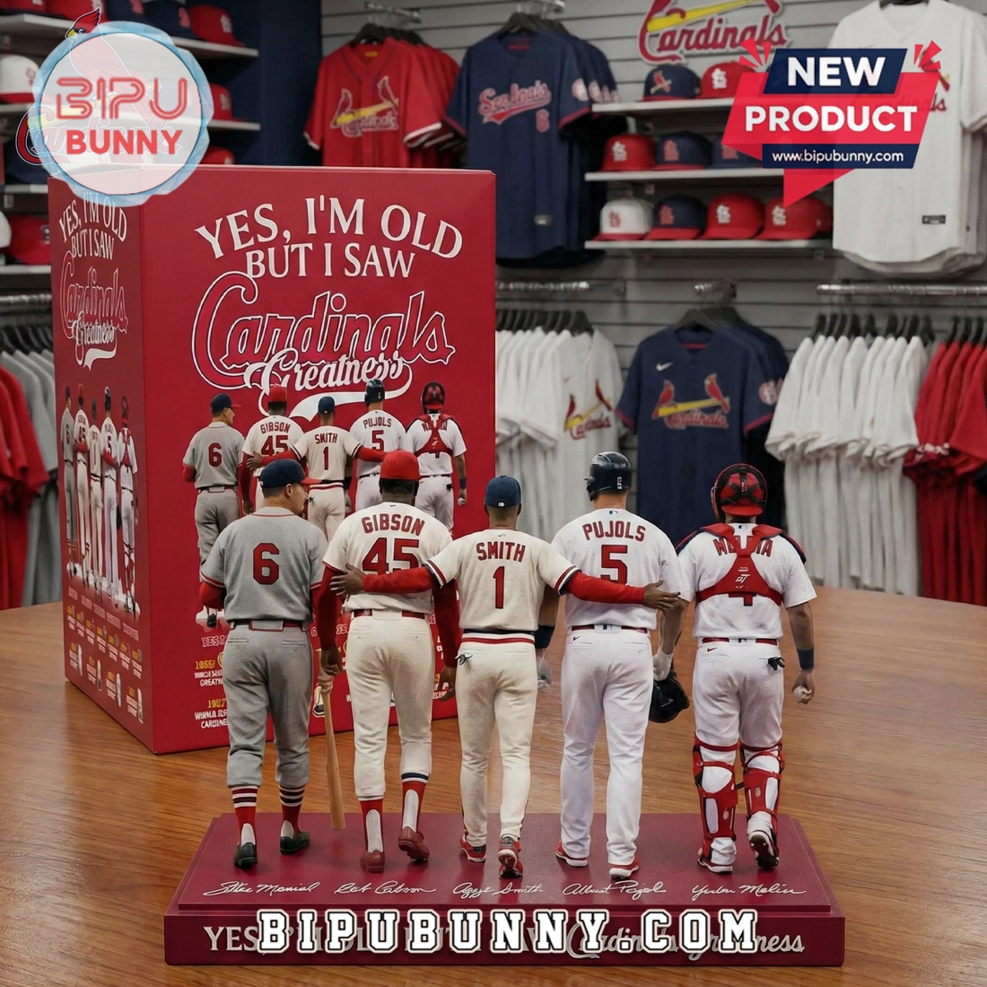 Cardinals Baseball Legends Statue – Yes, I’m Old Limited Edition Figurine Cardinals Baseball Legends Statue – Yes, I’m Old Limited Edition Figurine