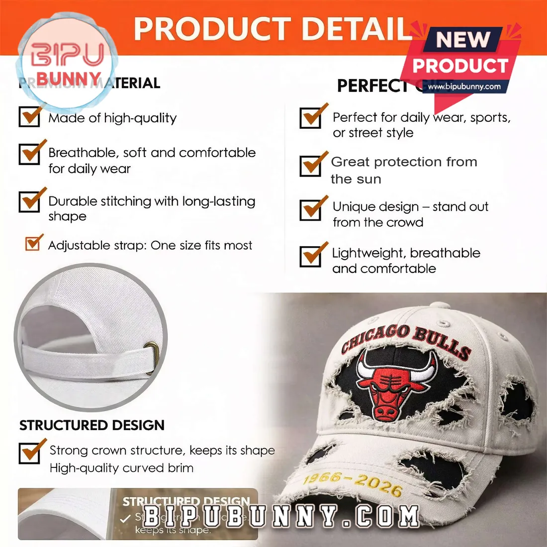 Chicago Bulls 60th Anniversary Distressed Vintage Baseball Cap Chicago Bulls 60th Anniversary Distressed Vintage Baseball Cap