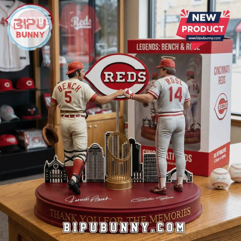Cincinnati Reds Bench & Rose Legends Commemorative Figurine