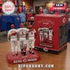 Big Red Machine 3D figure: Rose 14, Bench 5, Morgan 8 in white, red. 'Big Red Machine' text! Reds logo!