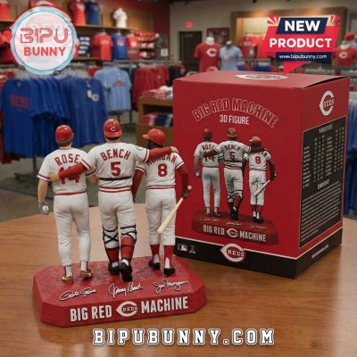 Cincinnati Reds Big Red Machine 3D Figurine – Baseball Legends Statue