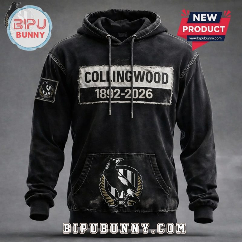 Collingwood Magpies 1892-2026 Vintage Australian Football Premium Hoodie