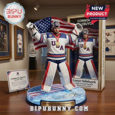 Connor Hellebuyck 2026 Winter Olympics USA Hockey Figurine