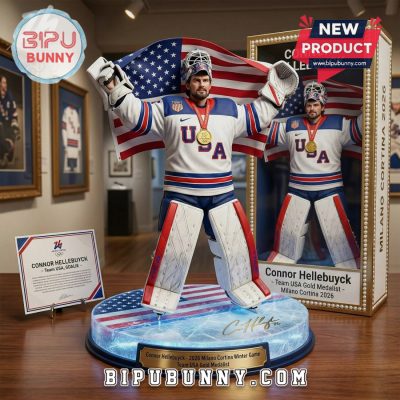 Connor Hellebuyck 2026 Winter Olympics USA Hockey Figurine