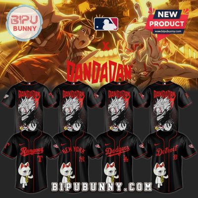 Dandadan Anime MLB Baseball Team Black Jersey