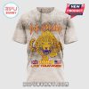 White tee with Def Leppard, yellow leopard, UK/USA flags, 1983, Live Tour 2026 text!