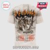 White tee w/ Def Leppard Live 2026 graphic, Extreme tour dates listed. Rock vibe!