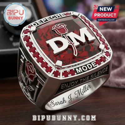 Depeche Mode Enjoy The Silence Personalized Custom Name Ring
