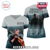 Wear this full-print Dermot Kennedy v-neck tee! Features artist playing guitar, 
