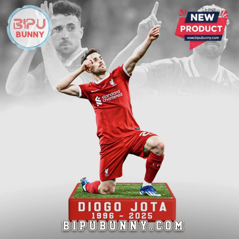 Diogo Jota Liverpool FC 3D Premium Soccer Legend Display Figurine Diogo Jota Liverpool FC 3D Premium Soccer Legend Display Figurine