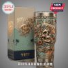 Dirty Heads Yeti tumbler and box featuring skull, flowers, music notes, and 'California Soul' text.!