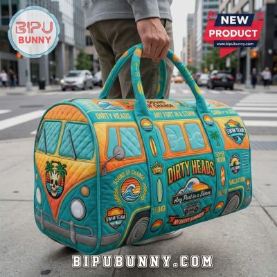 Dirty Heads Quilted Beach Bus Design Travel Duffel Bag
