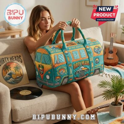 Dirty Heads Quilted Beach Bus Design Travel Duffel Bag