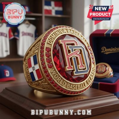 Dominica Baseball World Classic Ring – Limited Edition Gold Gemstone Ring
