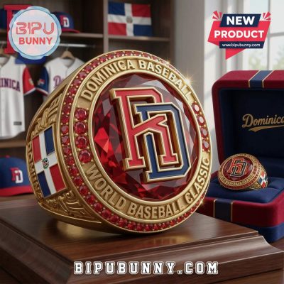 Dominica Baseball World Classic Ring – Limited Edition Gold Gemstone Ring
