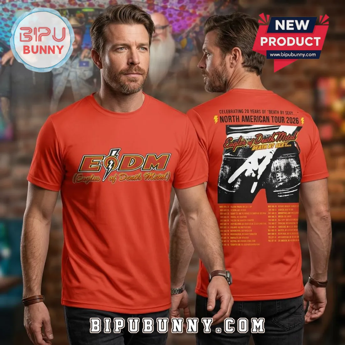 Eagles Of Death Metal Death By Sexy 20th Anniversary Tour 3D Shirt Eagles Of Death Metal Death By Sexy 20th Anniversary Tour 3D Shirt