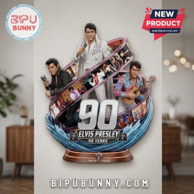 Elvis Presley 90 Years 3D Premium Commemorative Anniversary Figurine