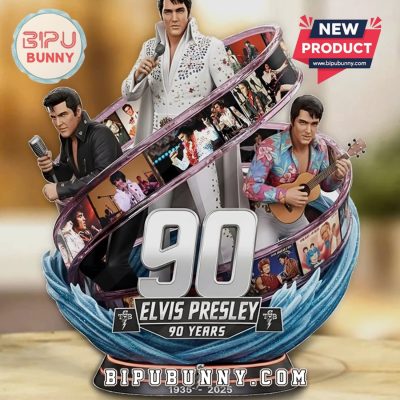 Elvis Presley 90 Years 3D Premium Commemorative Anniversary Figurine
