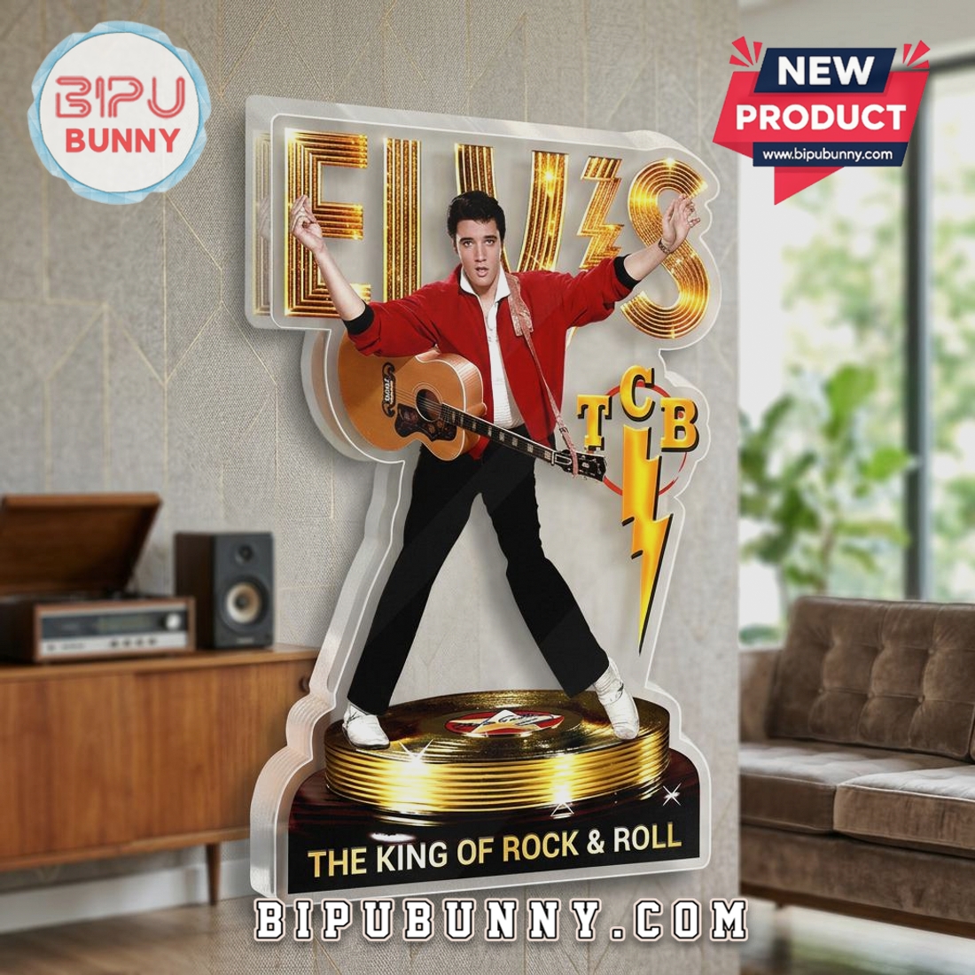 Elvis Presley King of Rock & Roll 3D Premium Acrylic Display Decor Elvis Presley King of Rock & Roll 3D Premium Acrylic Display Decor