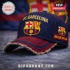 FC Barcelona baseball cap with the team's logo and 'Més que un club' text.!