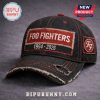 Black distressed Foo Fighters hat! Red/white band logo, dates 1994-2026, FF patch! Rock vibe!