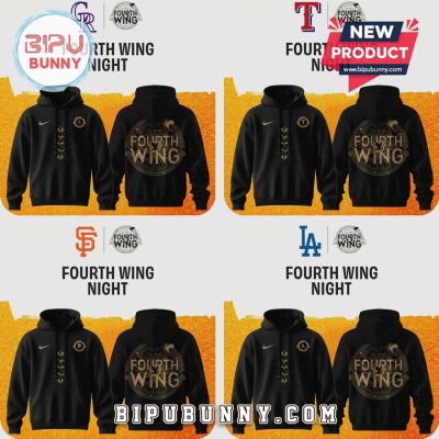 Fourth Wing MLB All Team Night Graphic Hoodie